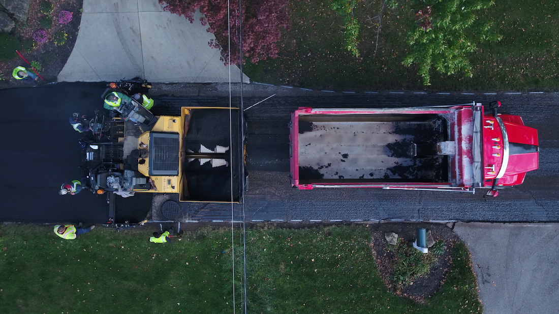 64th & Michigan Road Asphalt Repair Indiana Baumgartner Asphalt